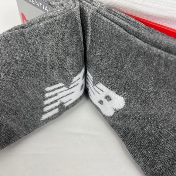 New Balance Womens Socks Low Cut Sz 4-10 Lightweight 10 Pr Gray White Stretch - Picture 6 of 7